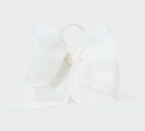 Joanne Pearl Organza Bow Clutch